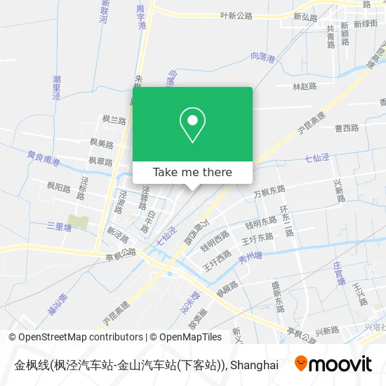 金枫线(枫泾汽车站-金山汽车站(下客站)) map