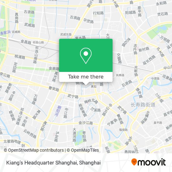 Kiang's Headquarter Shanghai map