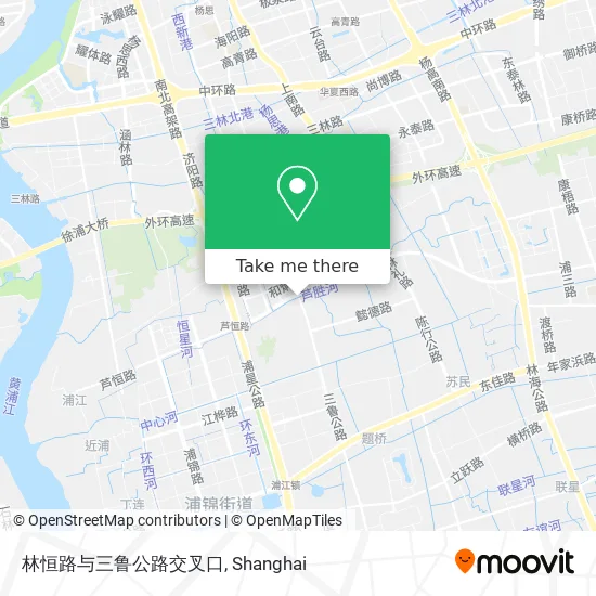 林恒路与三鲁公路交叉口 map