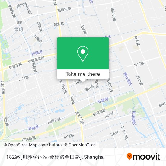 182路(川沙客运站-金杨路金口路) map