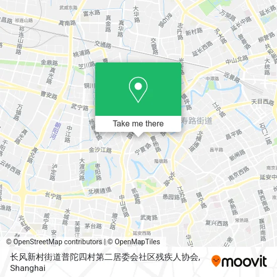 长风新村街道普陀四村第二居委会社区残疾人协会 map