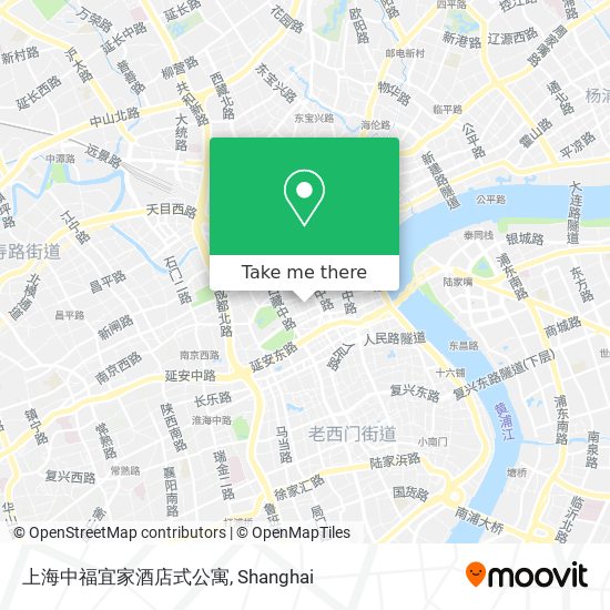 上海中福宜家酒店式公寓 map