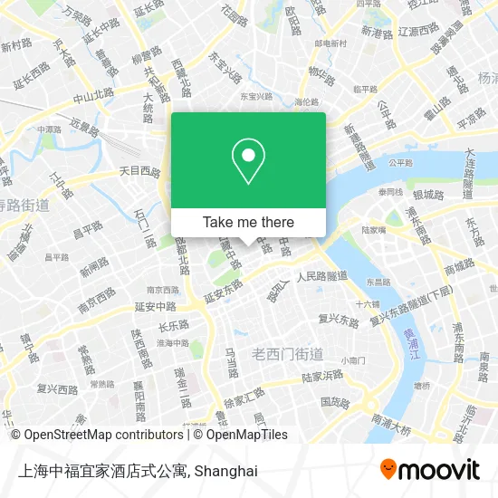 上海中福宜家酒店式公寓 map