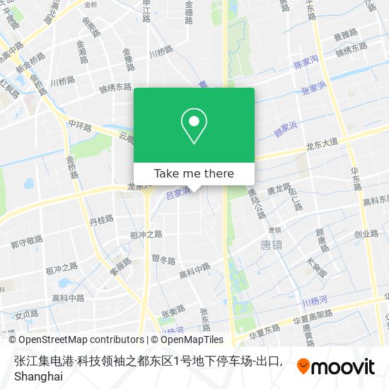 张江集电港·科技领袖之都东区1号地下停车场-出口 map