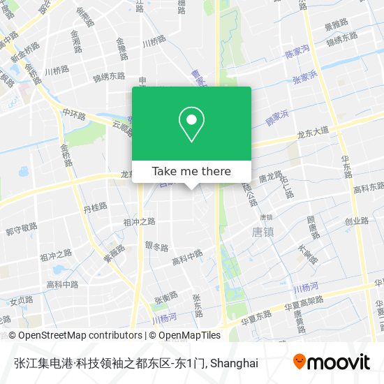 张江集电港·科技领袖之都东区-东1门 map