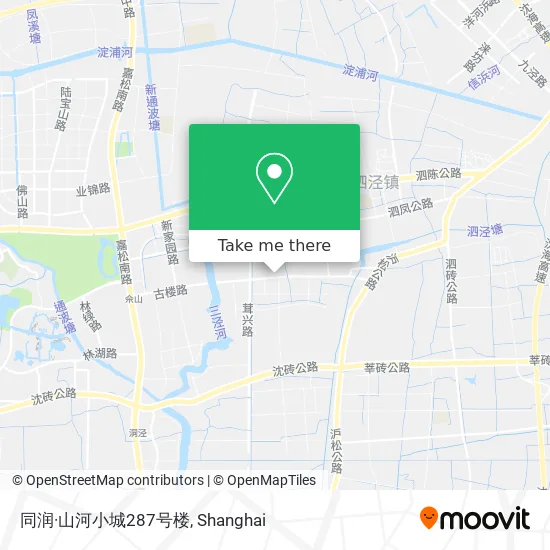 同润·山河小城287号楼 map