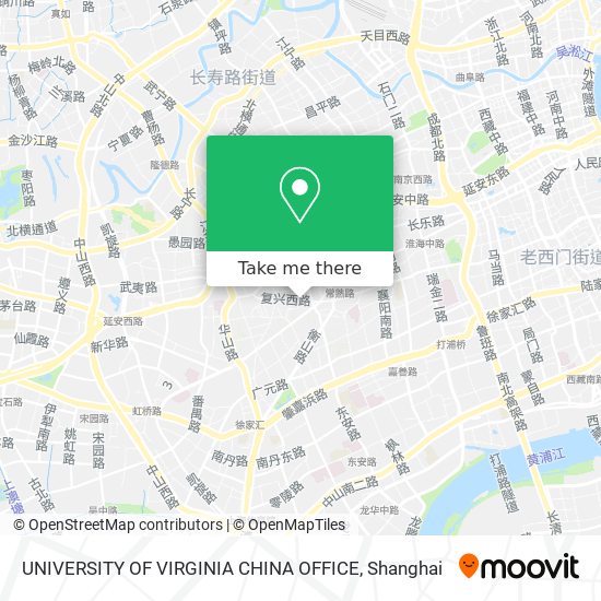 UNIVERSITY OF VIRGINIA CHINA OFFICE map