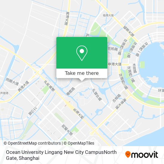 Ocean University Lingang New City CampusNorth Gate map