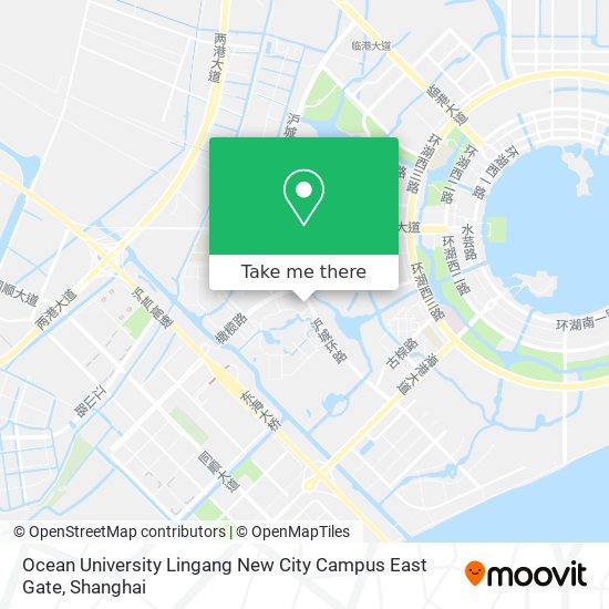 Ocean University Lingang New City Campus East Gate map