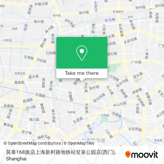 莫泰168旅店上海新村路地铁站甘泉公园店(西门) map