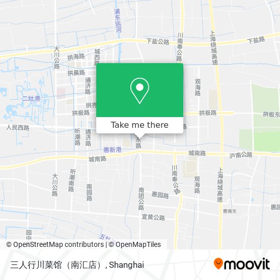 三人行川菜馆（南汇店） map