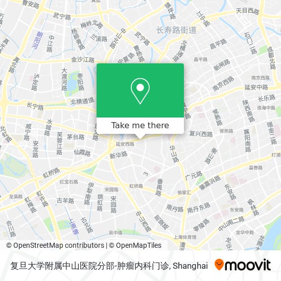 复旦大学附属中山医院分部-肿瘤内科门诊 map