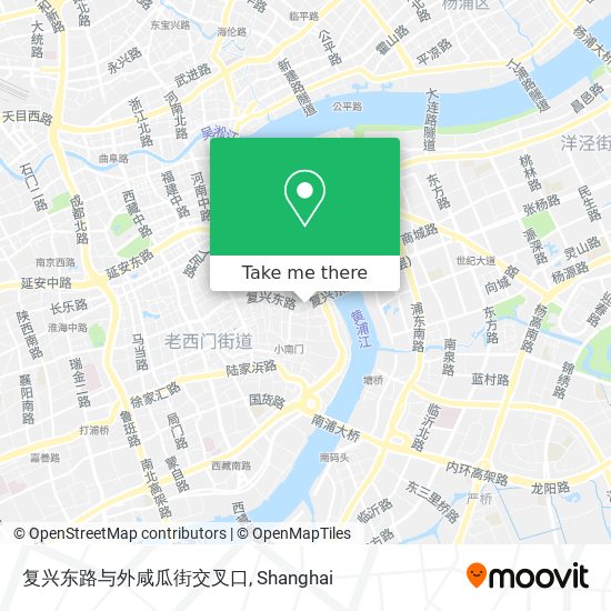 复兴东路与外咸瓜街交叉口 map
