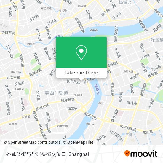 外咸瓜街与盐码头街交叉口 map