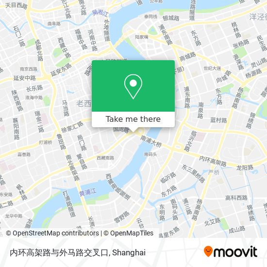 内环高架路与外马路交叉口 map