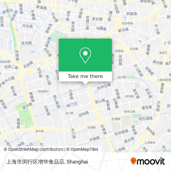 上海市闵行区增华食品店 map