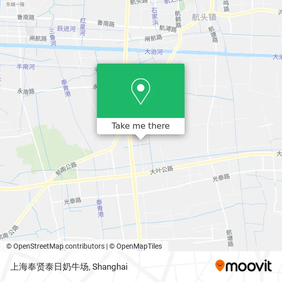 上海奉贤泰日奶牛场 map