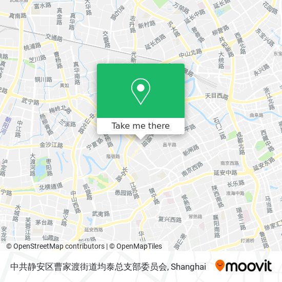 中共静安区曹家渡街道均泰总支部委员会 map