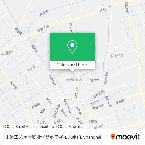 上海工艺美术职业学院教学楼-B东南门 map