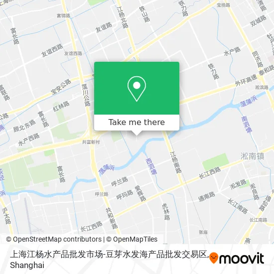 上海江杨水产品批发市场-豆芽水发海产品批发交易区 map