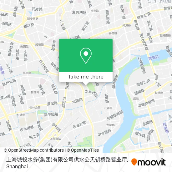 上海城投水务(集团)有限公司供水公天钥桥路营业厅 map