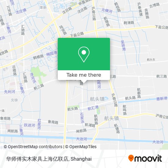 华师傅实木家具上海亿联店 map