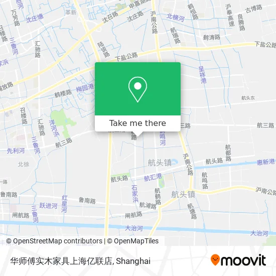 华师傅实木家具上海亿联店 map
