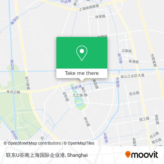 联东U谷南上海国际企业港 map