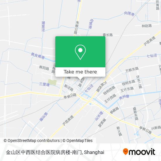 金山区中西医结合医院病房楼-南门 map