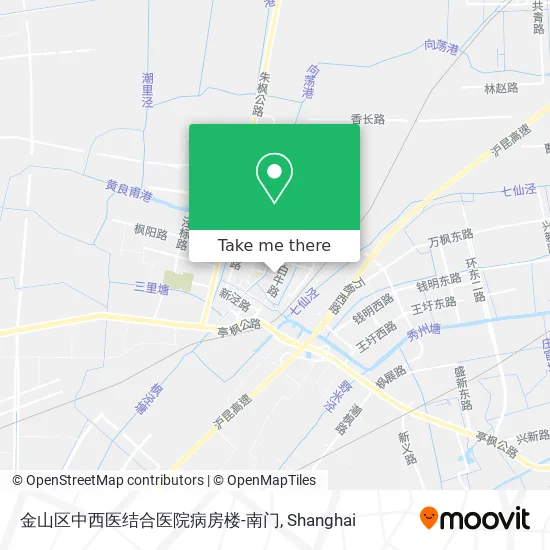 金山区中西医结合医院病房楼-南门 map