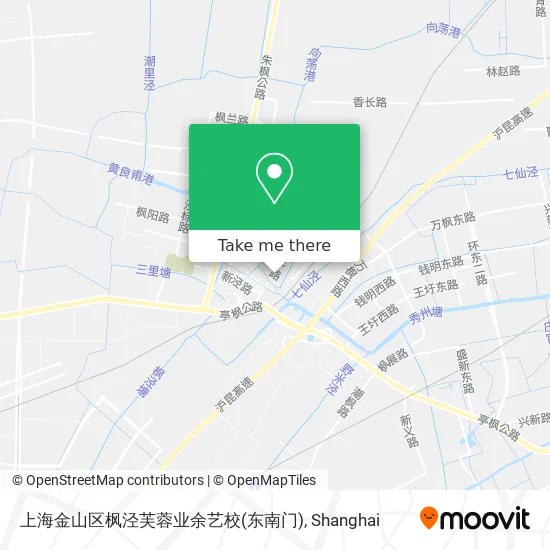 上海金山区枫泾芙蓉业余艺校(东南门) map