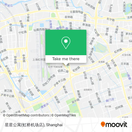 星星公寓(虹桥机场店) map