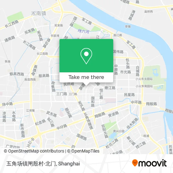 五角场镇闸殷村-北门 map