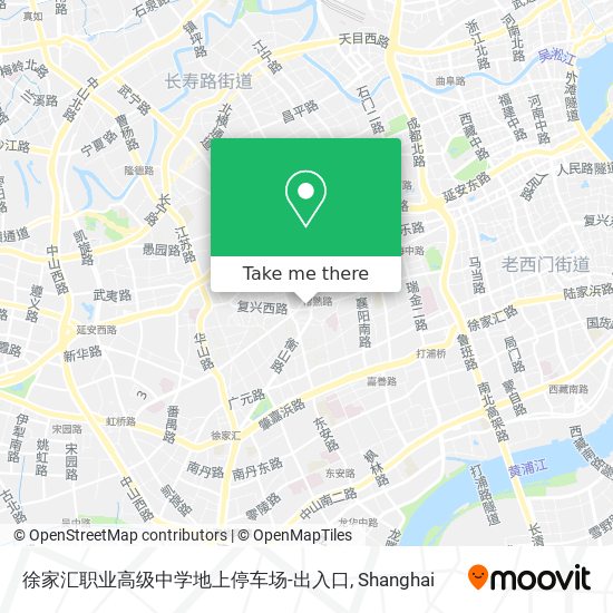 徐家汇职业高级中学地上停车场-出入口 map