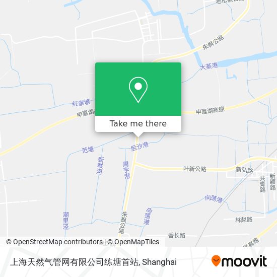 上海天然气管网有限公司练塘首站 map