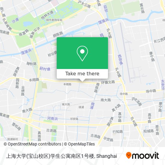 上海大学(宝山校区)学生公寓南区1号楼 map