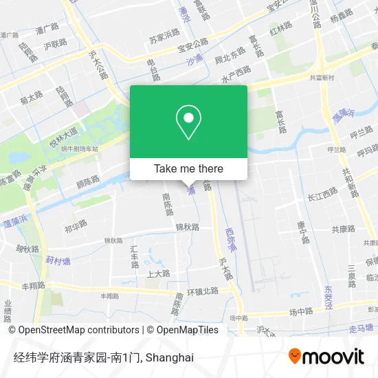 经纬学府涵青家园-南1门 map