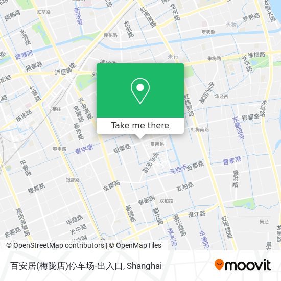 百安居(梅陇店)停车场-出入口 map