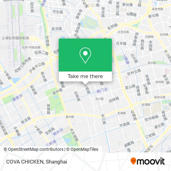 COVA CHICKEN map