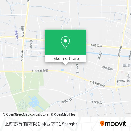 上海艾特门窗有限公司(西南门) map