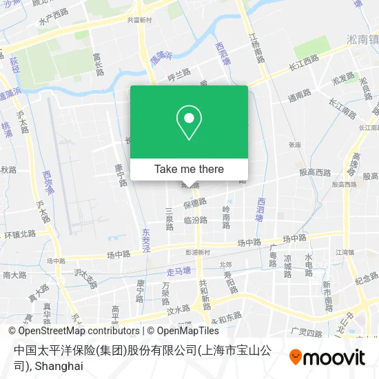 中国太平洋保险(集团)股份有限公司(上海市宝山公司) map
