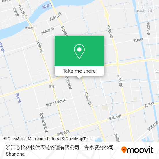 浙江心怡科技供应链管理有限公司上海奉贤分公司 map