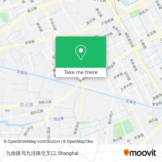 九徐路与九泾路交叉口 map