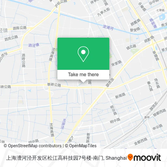 上海漕河泾开发区松江高科技园7号楼-南门 map