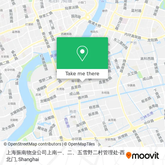 上海振南物业公司上南一、二、五雪野二村管理处-西北门 map