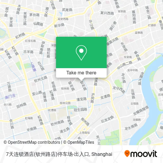 7天连锁酒店(钦州路店)停车场-出入口 map