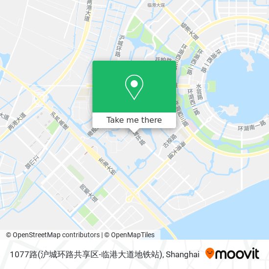 1077路(沪城环路共享区-临港大道地铁站) map