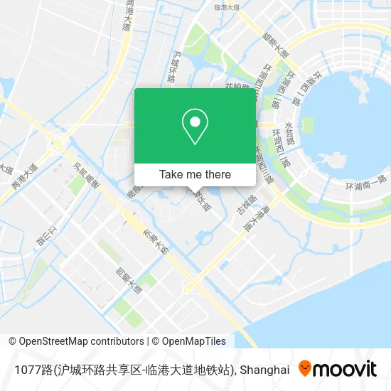1077路(沪城环路共享区-临港大道地铁站) map