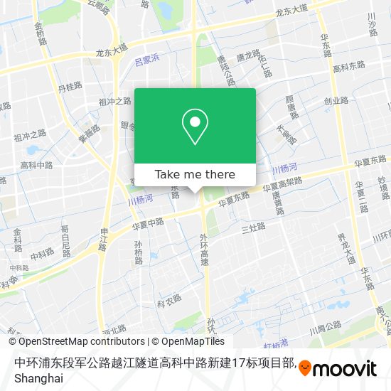 中环浦东段军公路越江隧道高科中路新建17标项目部 map