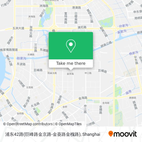 浦东42路(巨峰路金京路-金葵路金槐路) map